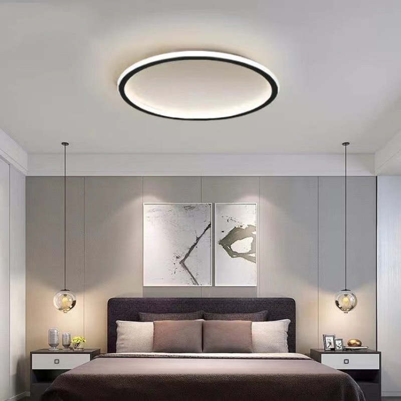 Slim Round LED Ceiling Fixture Low Profile Mount