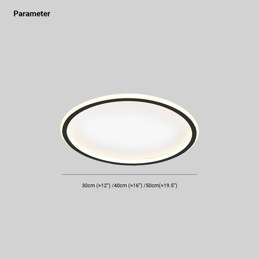 Slim Round LED Ceiling Fixture Low Profile Mount
