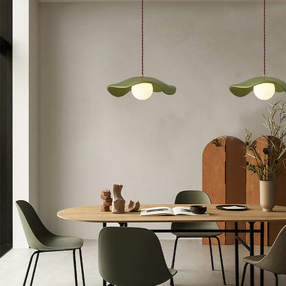 Modern Style Hat Shade Wabi-Sabi Pendant Light 3