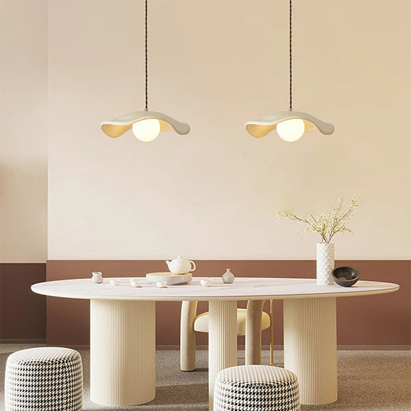 Modern Style Hat Shade Wabi-Sabi Pendant Light 5