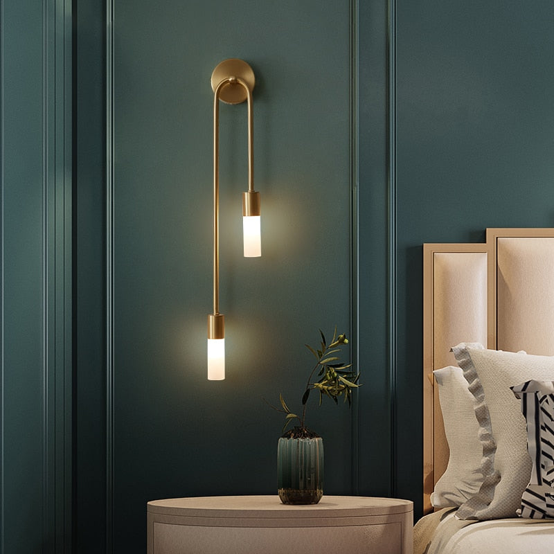 Slim Modern LED Wall Lamp with Warm White Glow