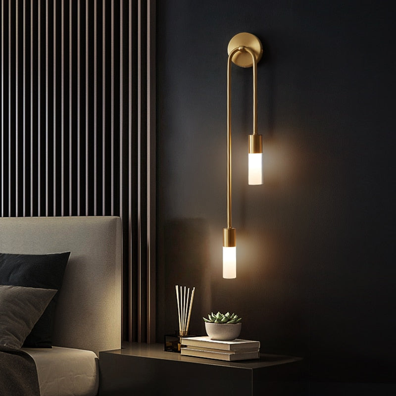 Slim Modern LED Wall Lamp with Warm White Glow