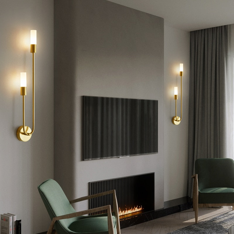 Slim Modern LED Wall Lamp with Warm White Glow