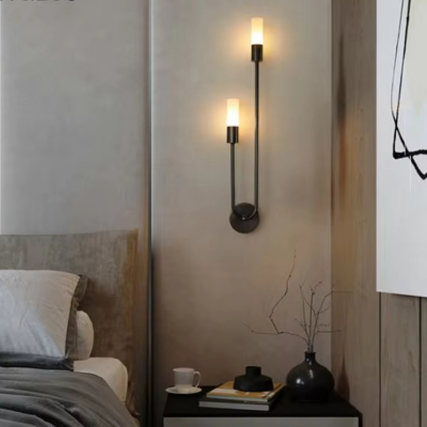 Slim Modern LED Wall Lamp with Warm White Glow