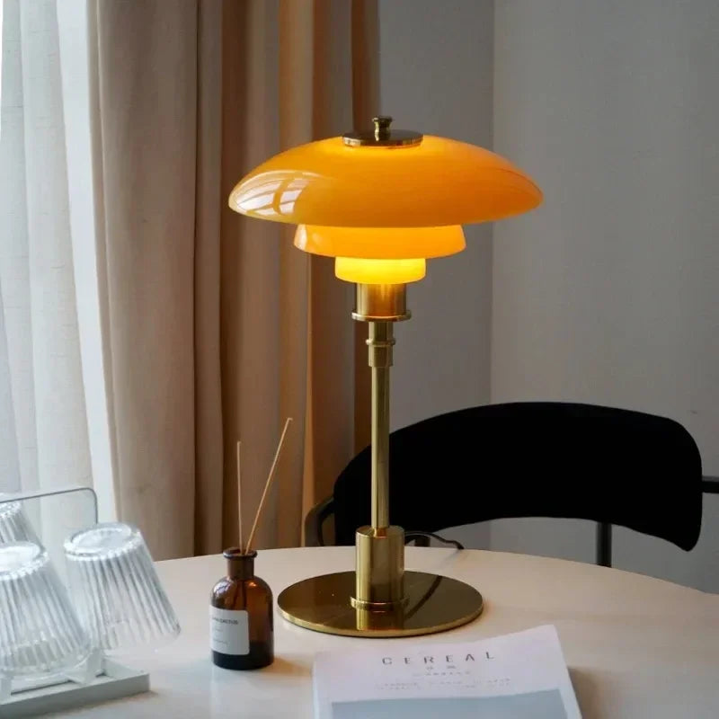 Simple Glass Desk Lamp – Modern LED Home Lighting - Lusomart