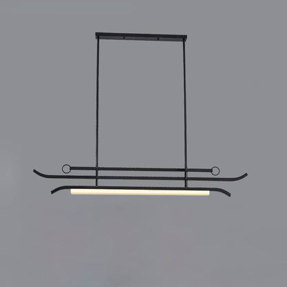 Modern Linear Pendant Light Fixtures for Dining Areas