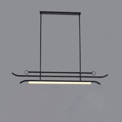 Modern Linear Pendant Light Fixtures for Dining Areas