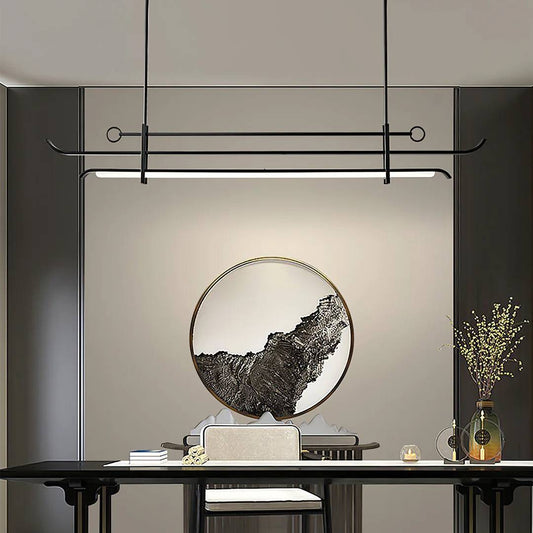 Modern Linear Pendant Light Fixtures for Dining Areas - Lusomart
