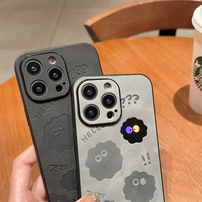 MonsteraGuard | Stylish Playful Shockproof Leather iPhone Case 1