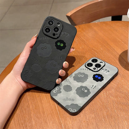 MonsteraGuard | Stylish Playful Shockproof Leather iPhone Case 3