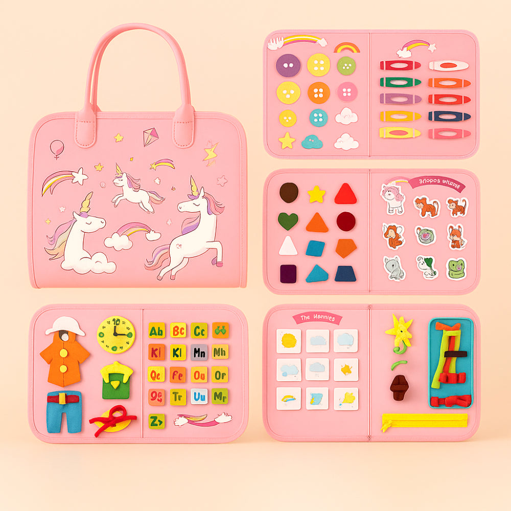 Portable Kids Educational Play Board Storage Case
