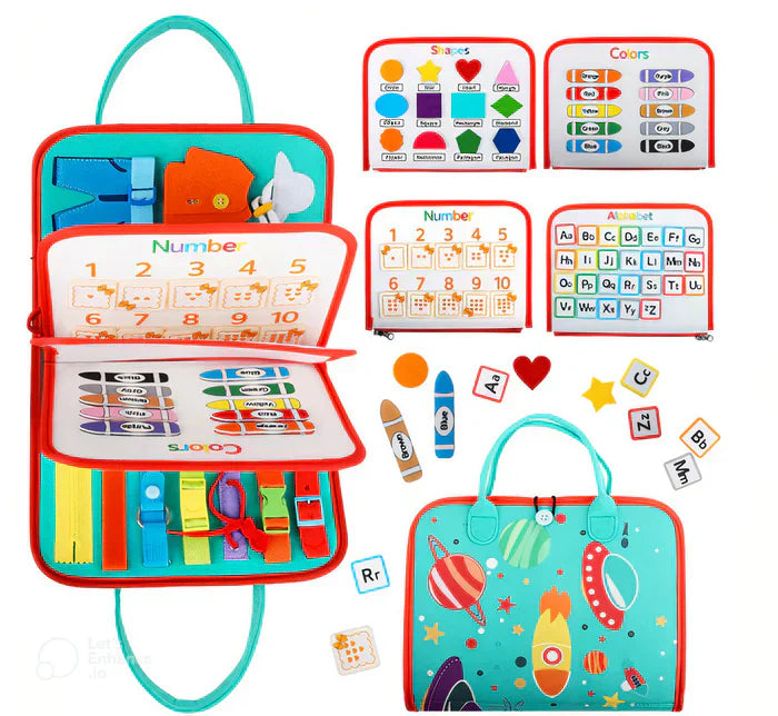 Learning Fun | Interactive Color Shape Book for Toddlers - Lusomart
