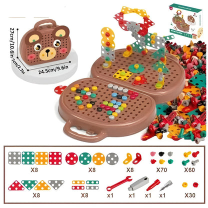 Educational Childrens Construction Block Learning Playset
