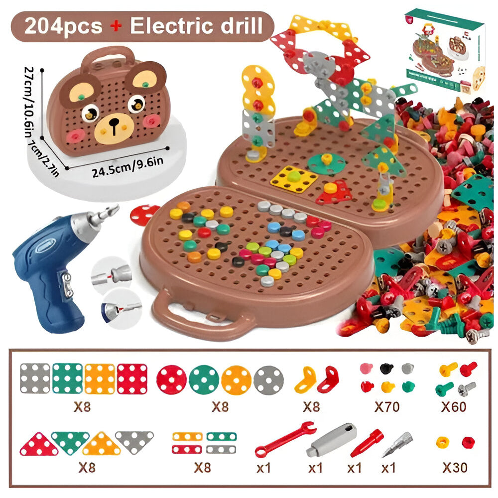 Educational Childrens Construction Block Learning Playset