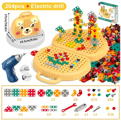 Educational Childrens Construction Block Learning Playset