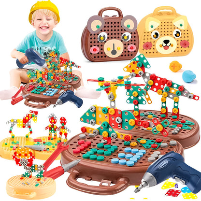 Educational Childrens Construction Block Learning Playset