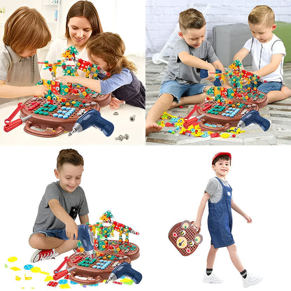 Educational Childrens Construction Block Learning Playset