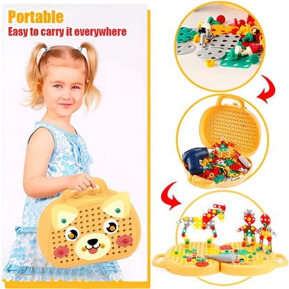 Educational Childrens Construction Block Learning Playset