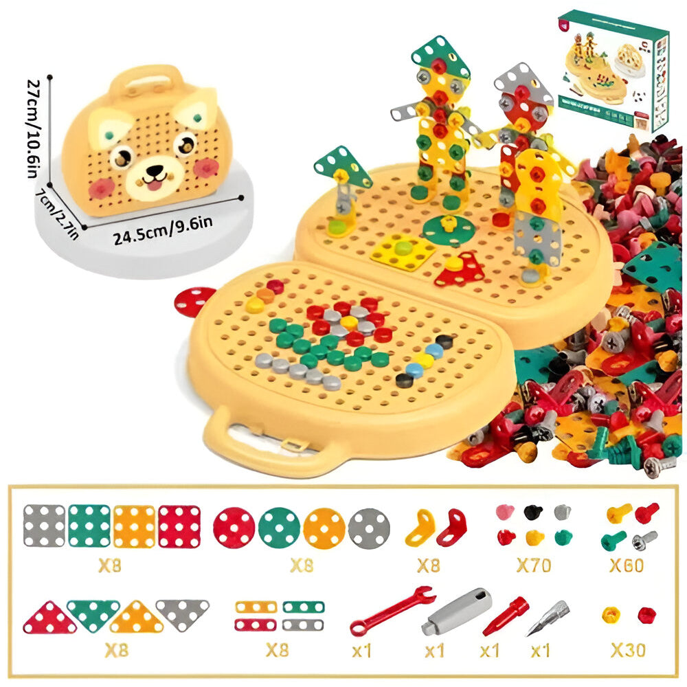 Educational Childrens Construction Block Learning Playset