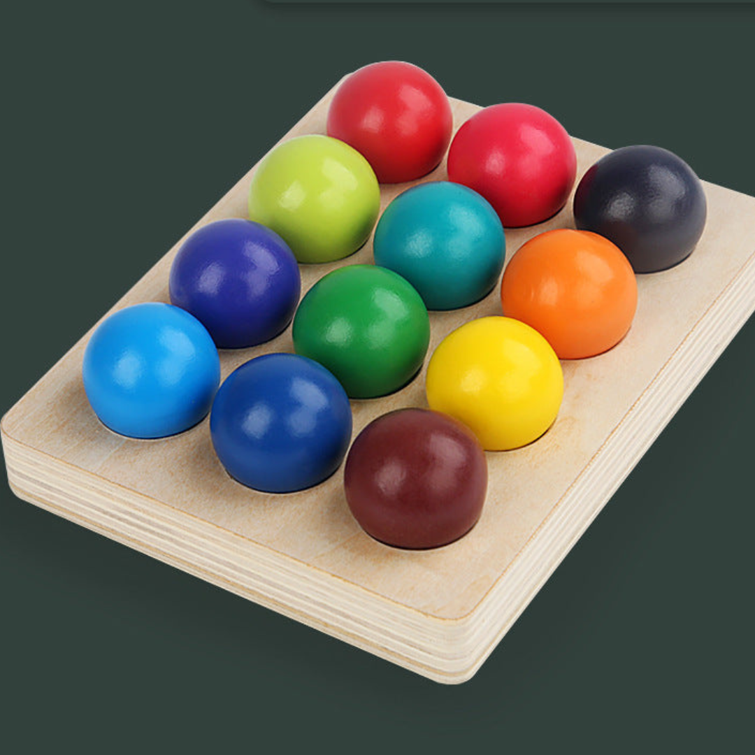 Montessori color wooden building blocks 10
