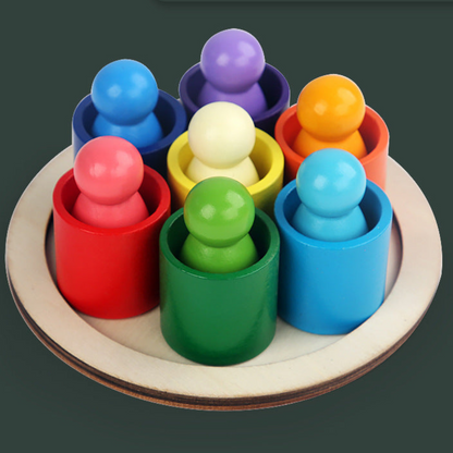 Montessori color wooden building blocks 14