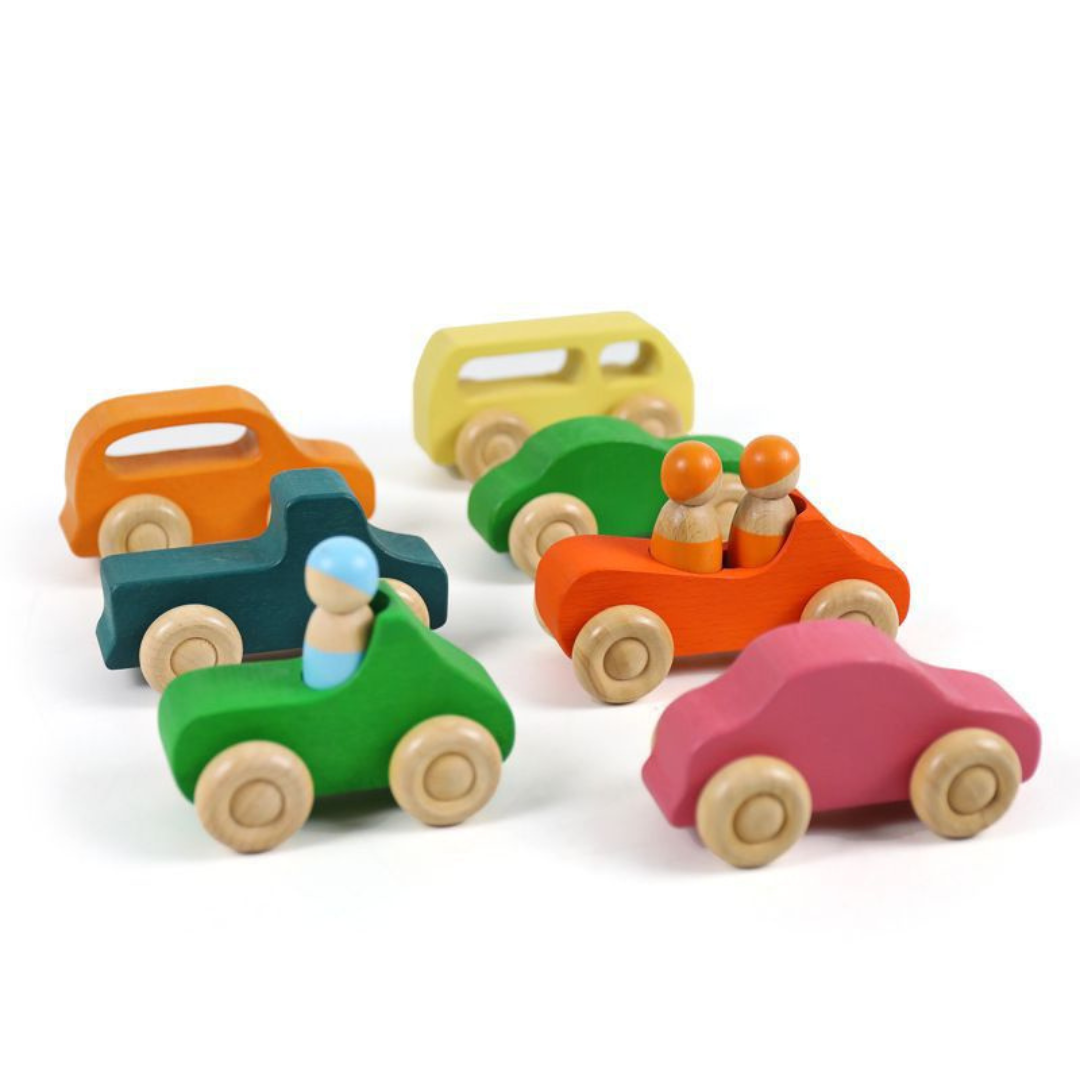 Montessori color wooden building blocks 5