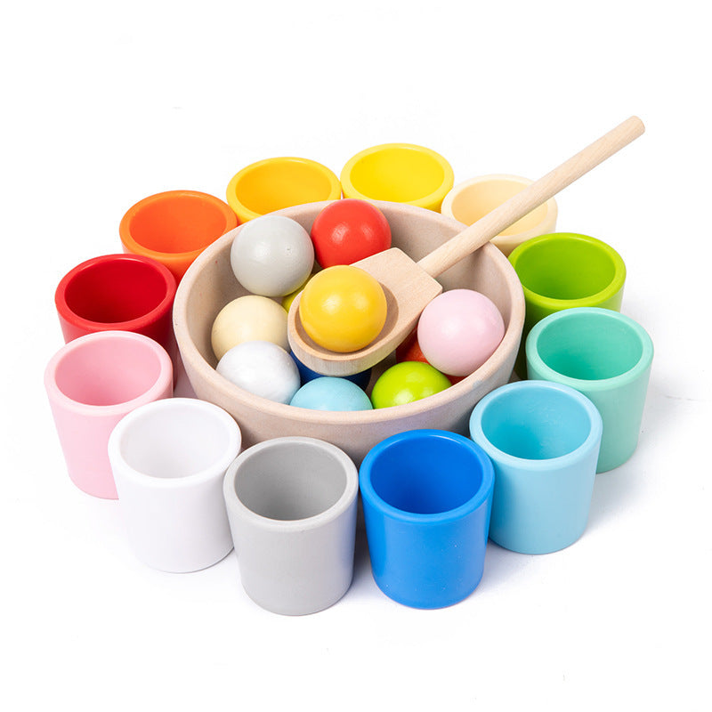 Wooden Color Sorting Toy for Toddlers with Educational Pieces – Lusomart