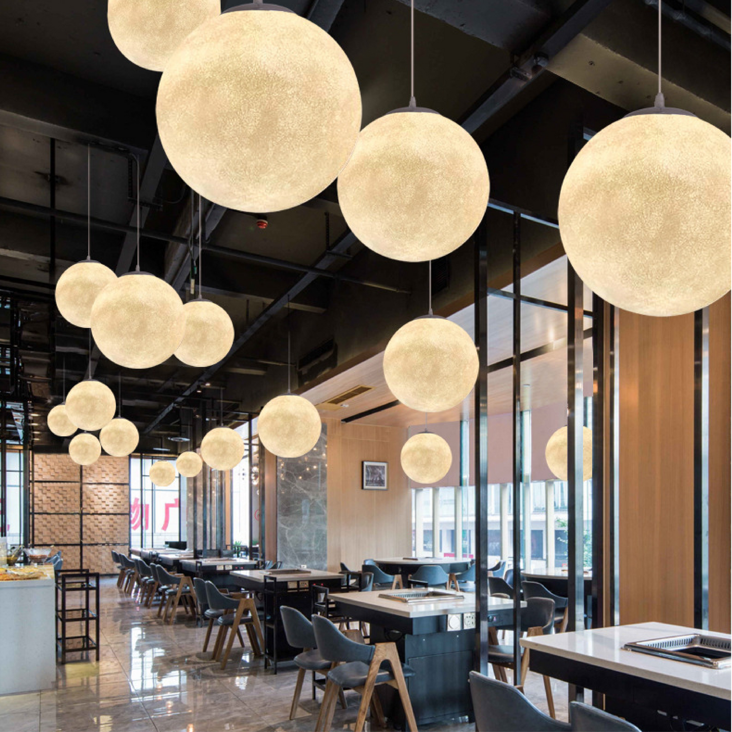 Natural Bamboo Pendant Light with Soft Glow Shade