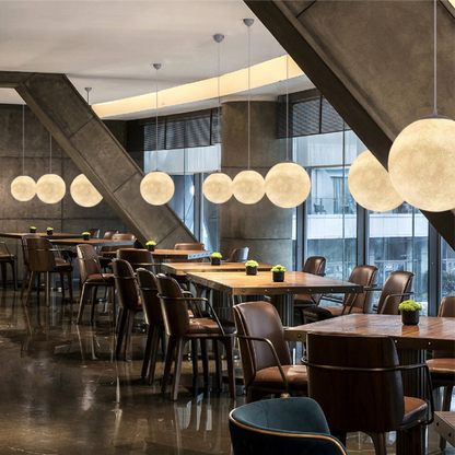 Natural Bamboo Pendant Light with Soft Glow Shade