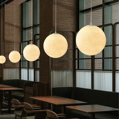 Natural Bamboo Pendant Light with Soft Glow Shade