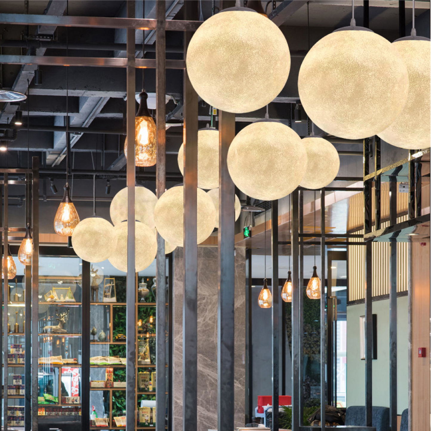 Natural Bamboo Pendant Light with Soft Glow Shade