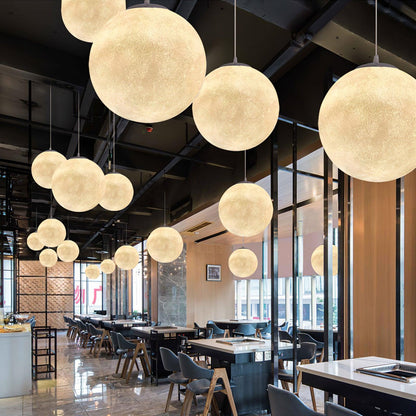 Warm Glow Moon Pendant Light for Home Decor