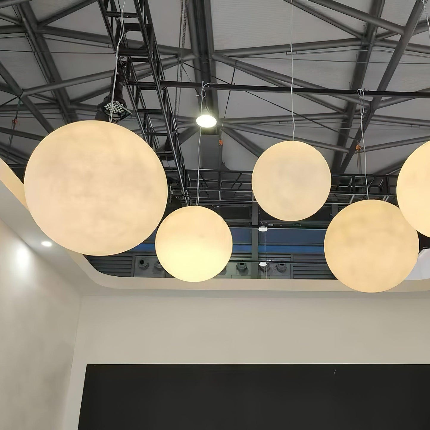 Warm Glow Moon Pendant Light for Home Decor