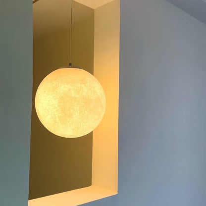 Warm Glow Moon Pendant Light for Home Decor