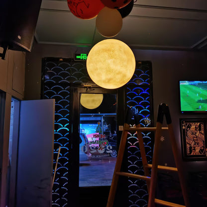 Warm Glow Moon Pendant Light for Home Decor