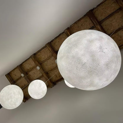 Warm Glow Moon Pendant Light for Home Decor