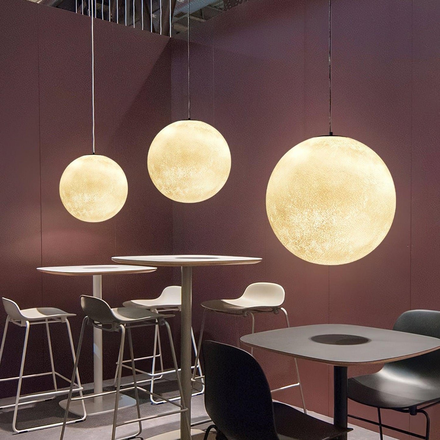 Warm Glow Moon Pendant Light for Home Decor - Lusomart
