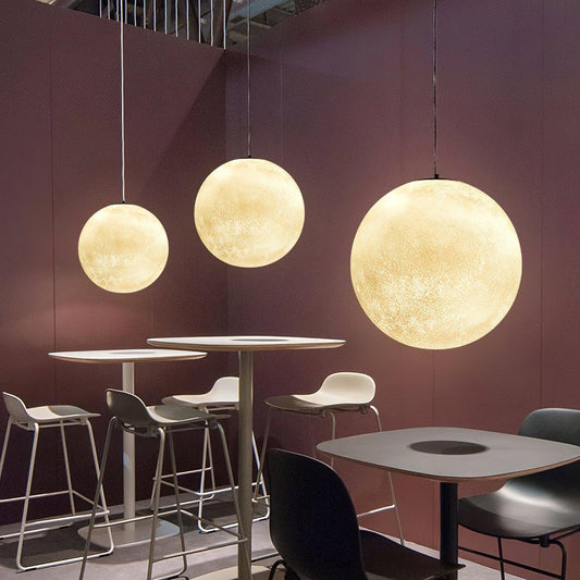 Warm Glow Moon Pendant Light for Home Decor - Lusomart