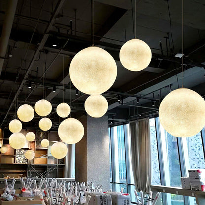Warm Glow Moon Pendant Light for Home Decor