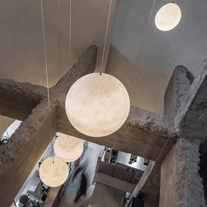 Warm Glow Moon Pendant Light for Home Decor