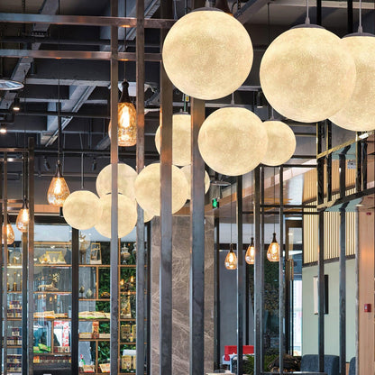 Warm Glow Moon Pendant Light for Home Decor