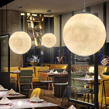 Warm Glow Moon Pendant Light for Home Decor