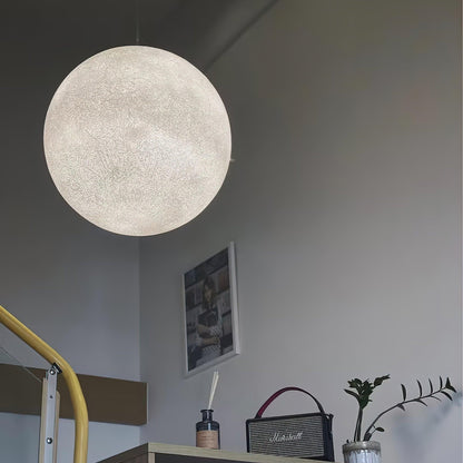Warm Glow Moon Pendant Light for Home Decor