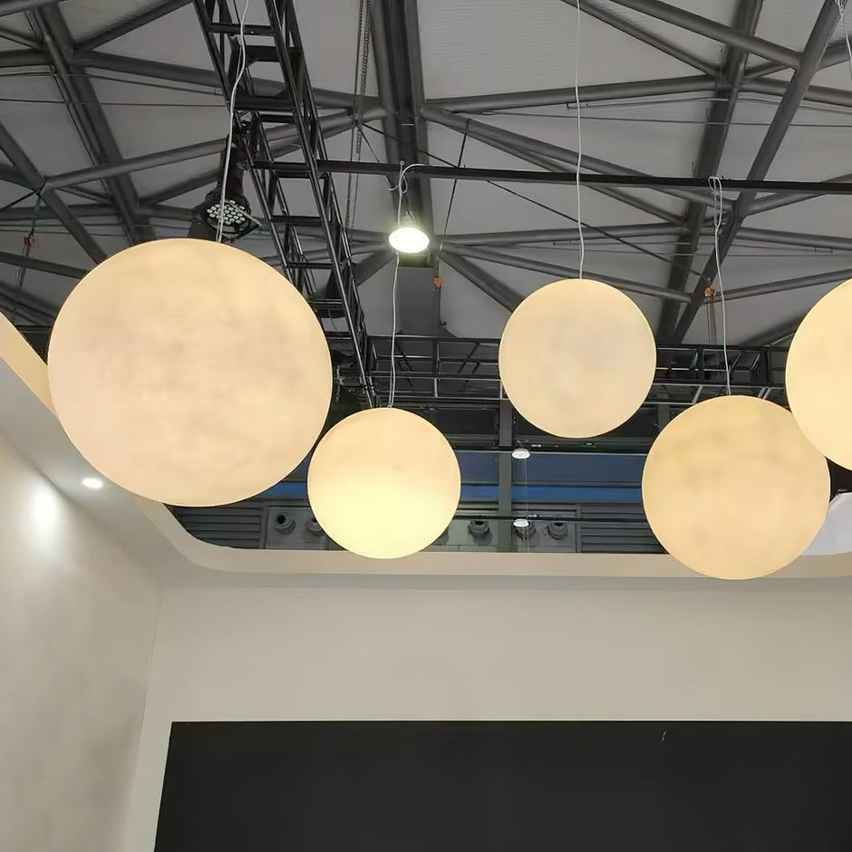 Warm Glow Moon Pendant Light for Home Decor
