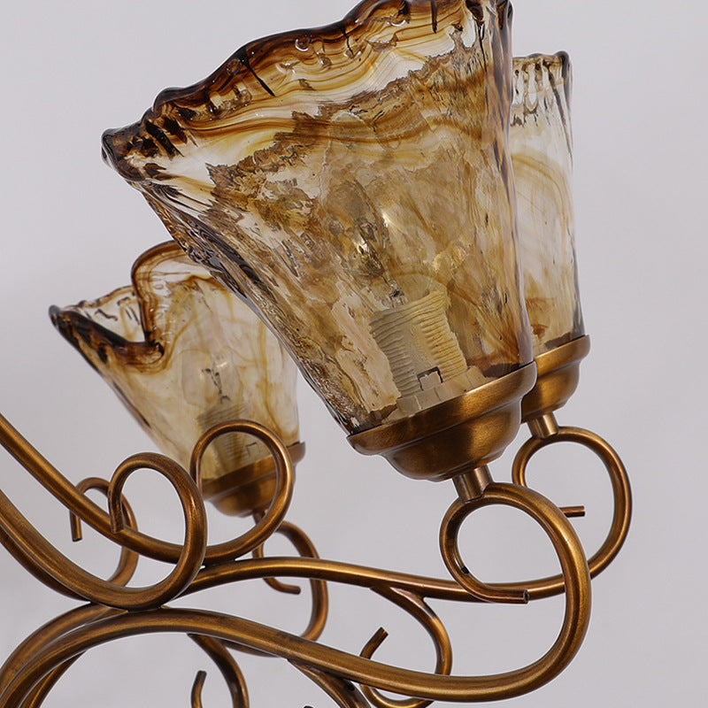 Luxury Glass Chandelier Lighting Fixture