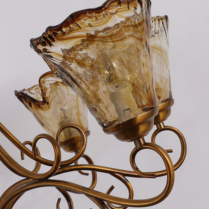 Luxury Glass Chandelier Lighting Fixture
