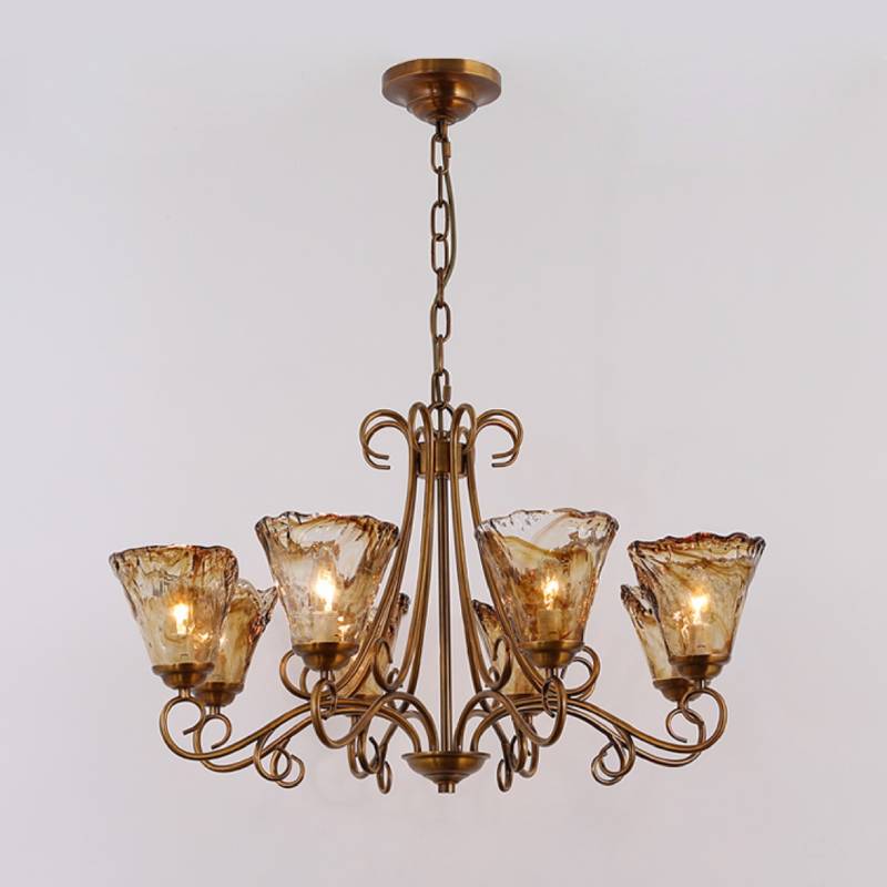 Luxury Glass Chandelier Lighting Fixture