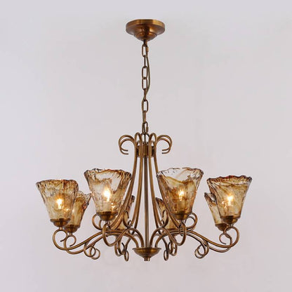 Luxury Glass Chandelier Lighting Fixture