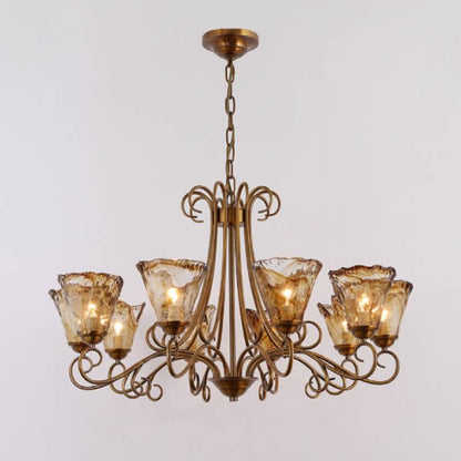 Luxury Glass Chandelier Lighting Fixture
