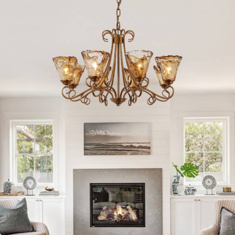 Luxury Glass Chandelier Lighting Fixture